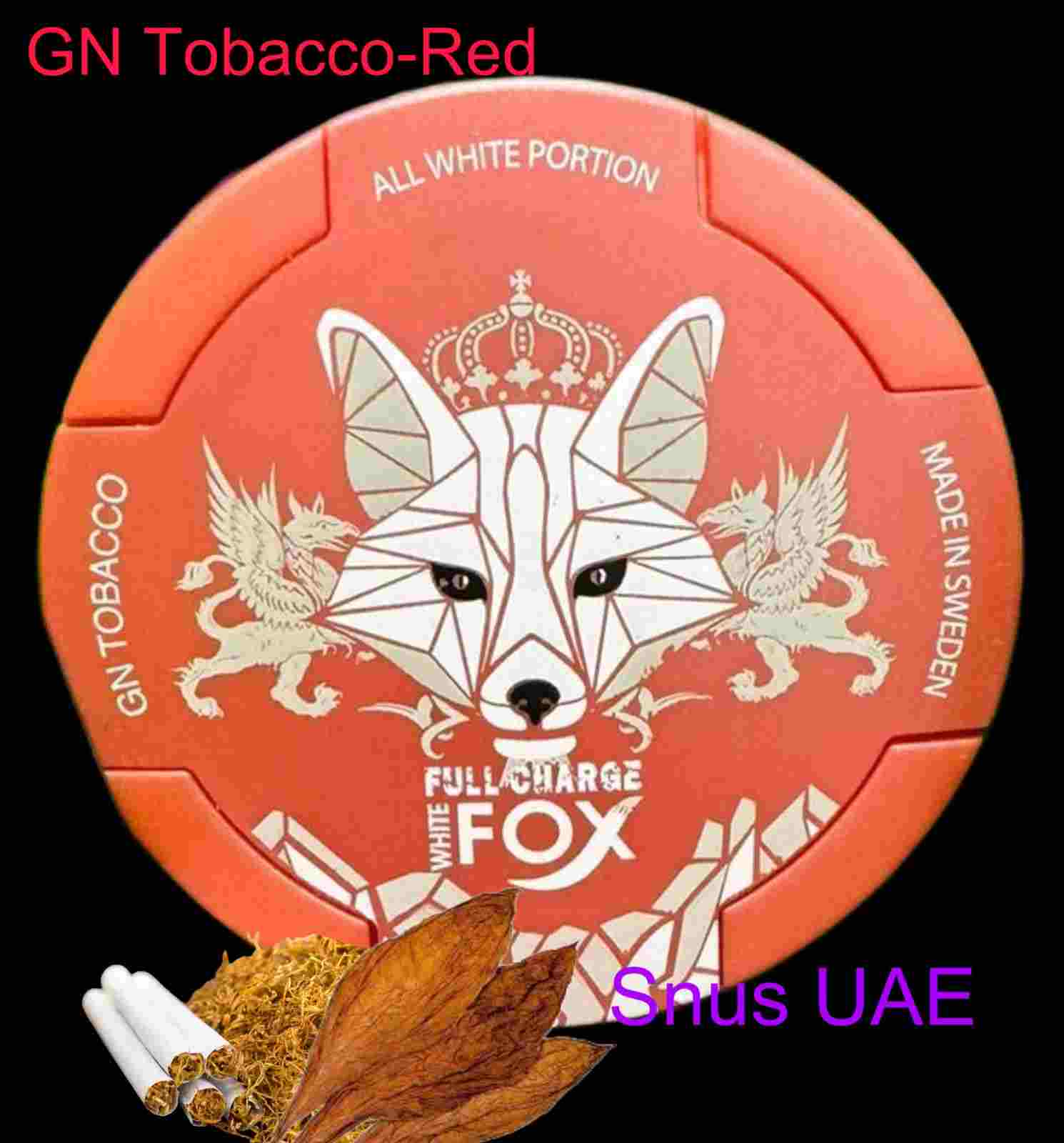 White Fox GN Tobacco Red Nicotine Pouches - SNUS UAE