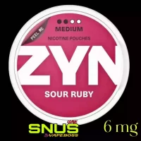 Zyn Sour Ruby 6mg Nicotine Pouches
